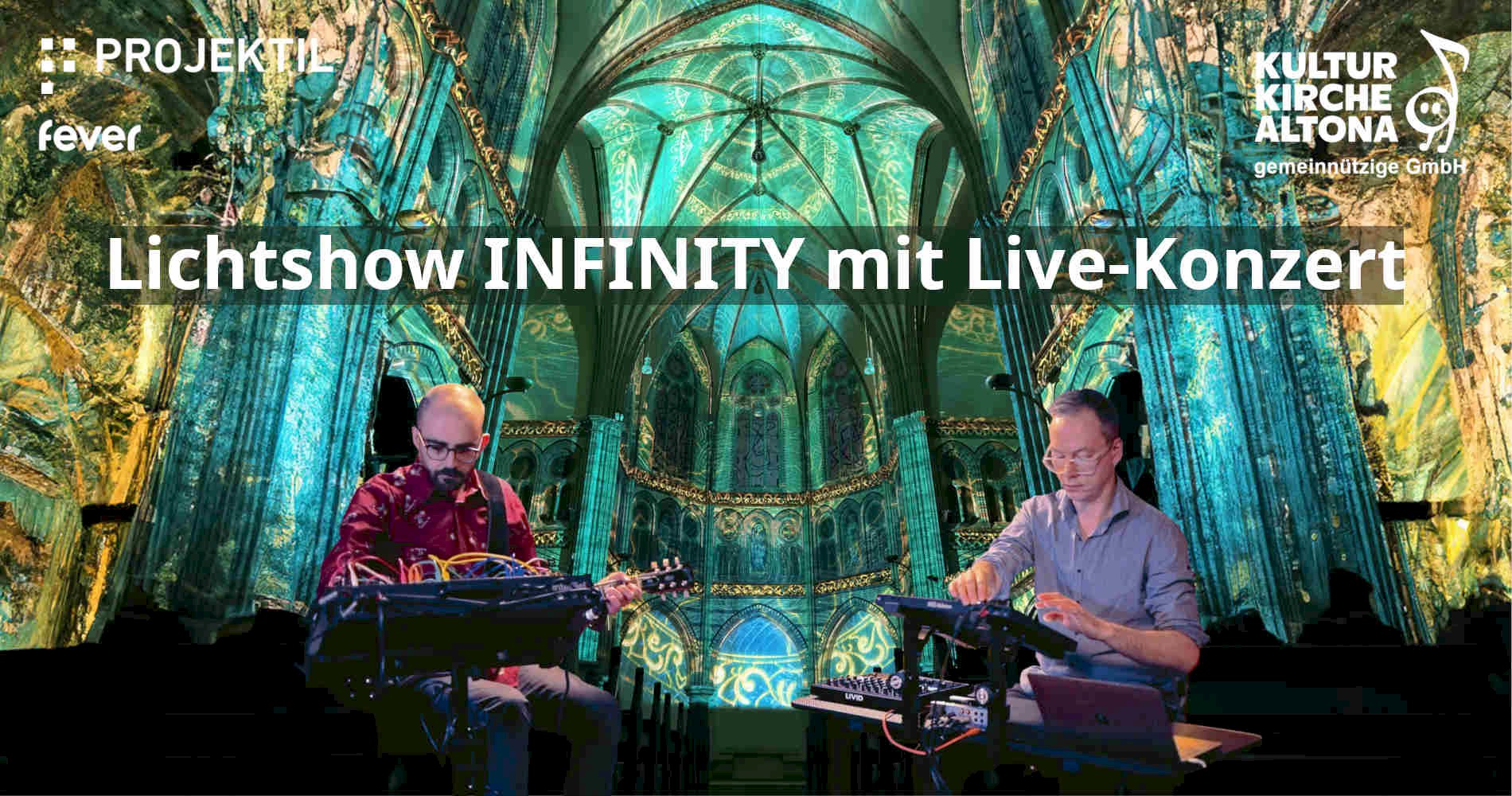 Lichtshow Infinity mit Live-Konzert 2 | Kulturkirche Altona